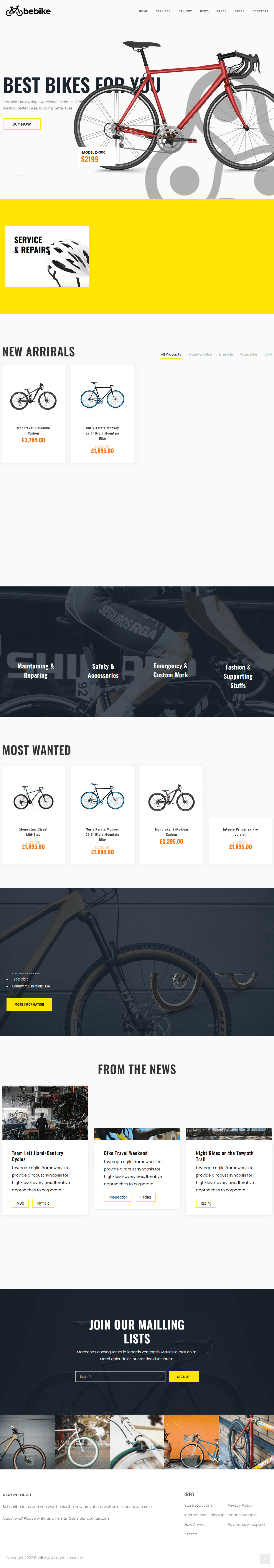 Sport Equipment Store-website-template-2