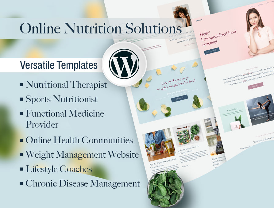 HCN Certified Nutritionist WordPress Theme