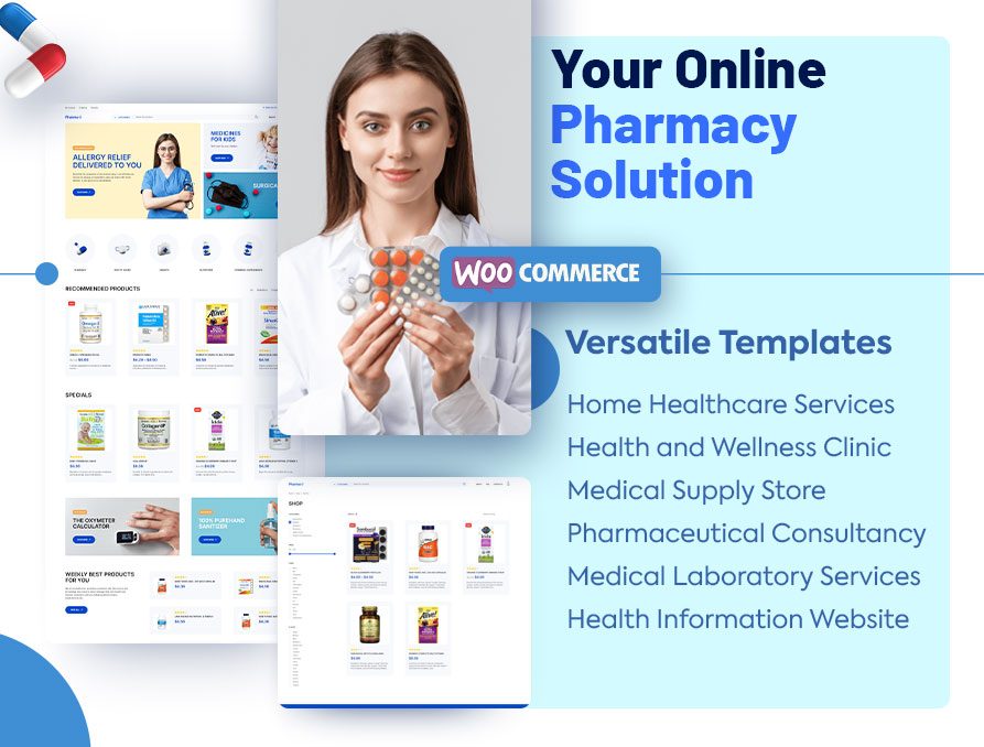 HCP Medical, Drug Store WooCommerce Theme