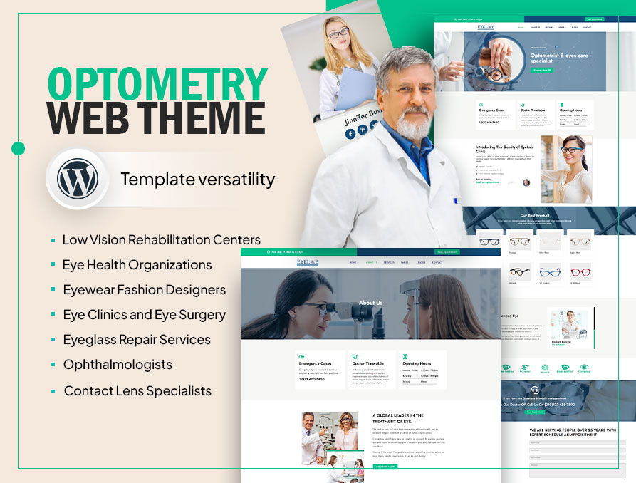 BSO Eye Care & Eyeglasses WordPress Template Theme